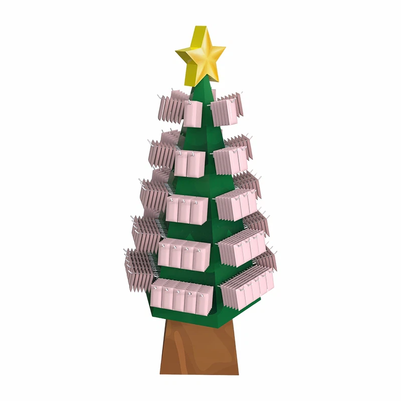 Display av korrugerad soptunna